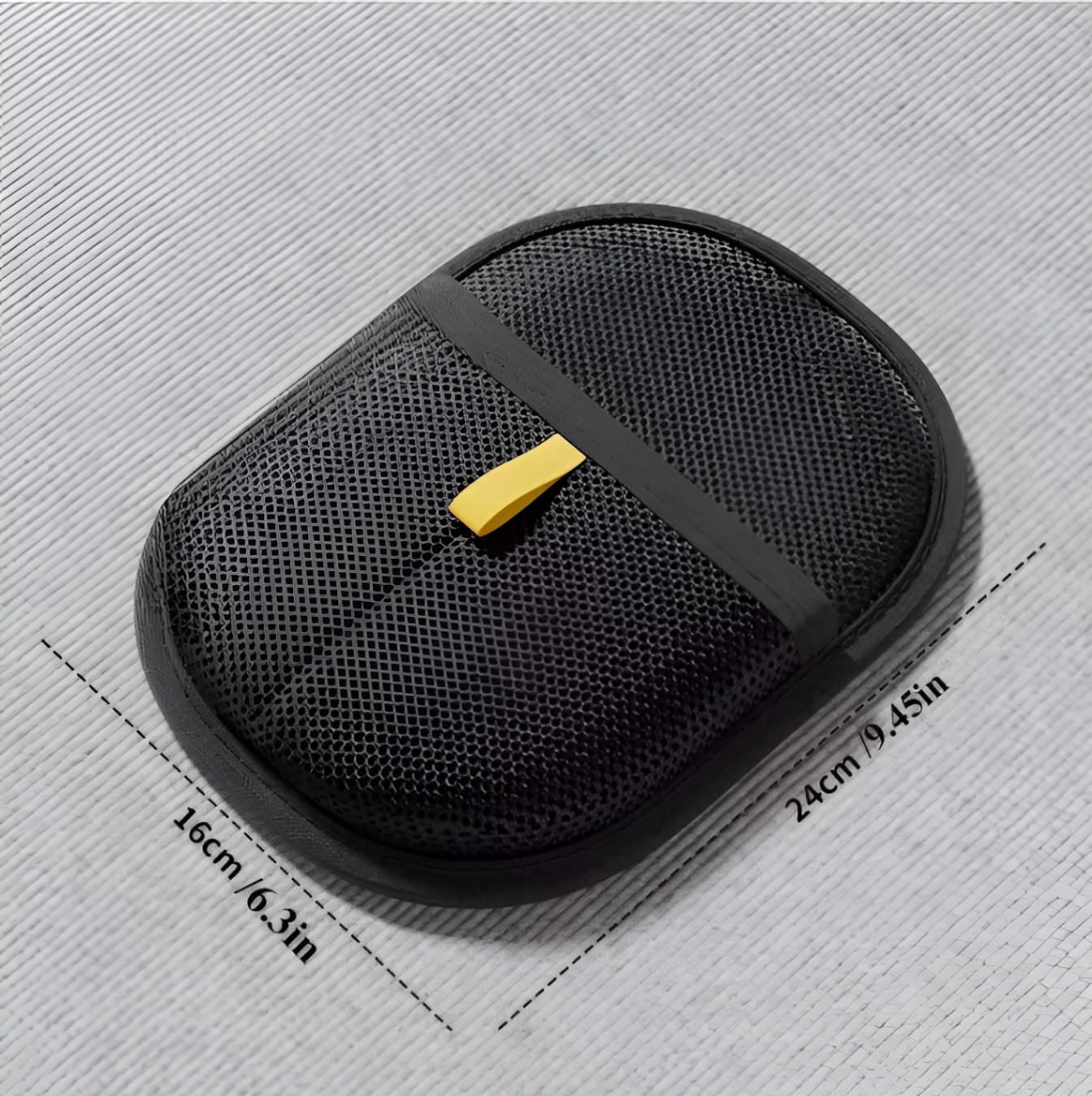 Dimensions du gant : 24 cm × 16 cm